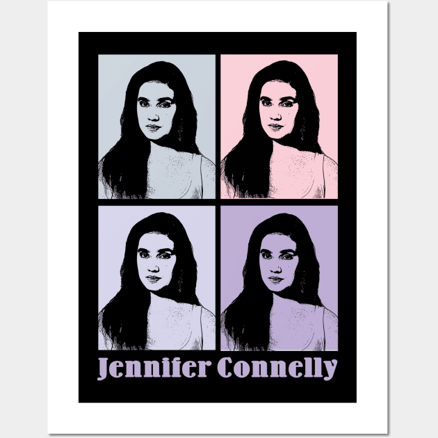 Jennifer Connelly 80s Pop Art Wall Art by KERIKIL